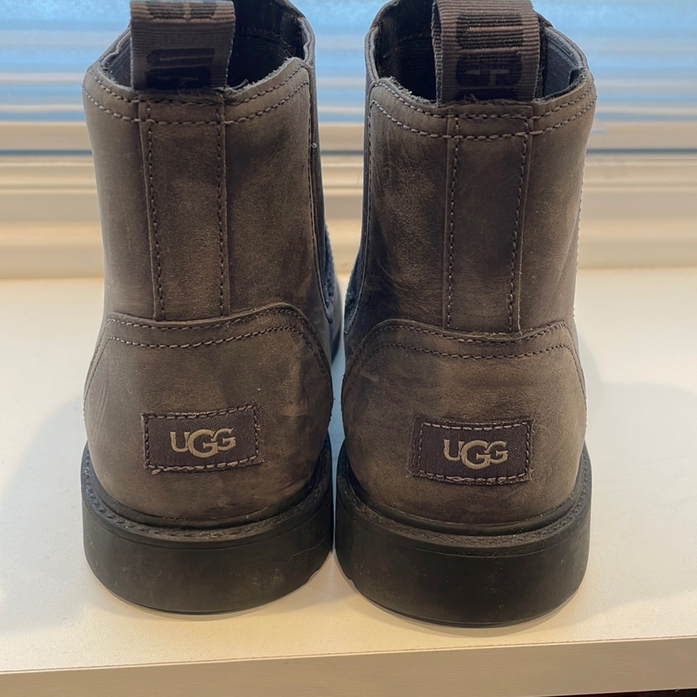 Gray UGG booties